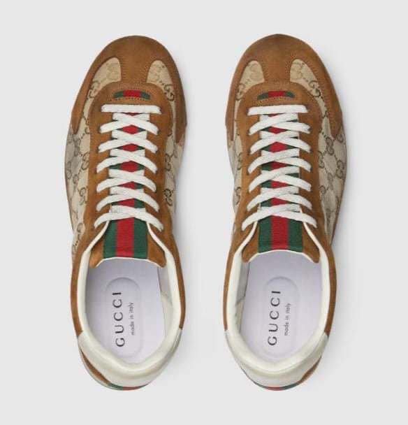 (Gucci Men shoe) Men Gucci shift sneaker