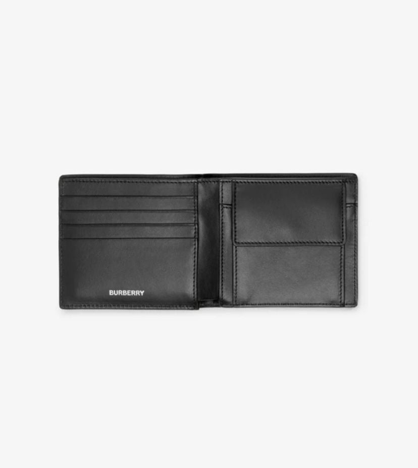(Burberry MENS WALLETS AND BAGS) Check bifold coin wallet
