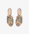 (Burberry Ladies slides) CHECK CABANA SLIDES