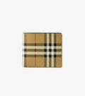(Burberry MENS WALLETS AND BAGS) Check bifold coin wallet